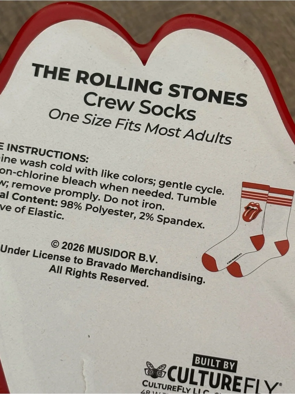 NWT The Rolling Stones Socks - Picture 10 of 12